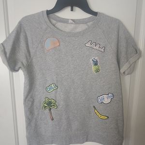 used juicy thin sweater with patches size M